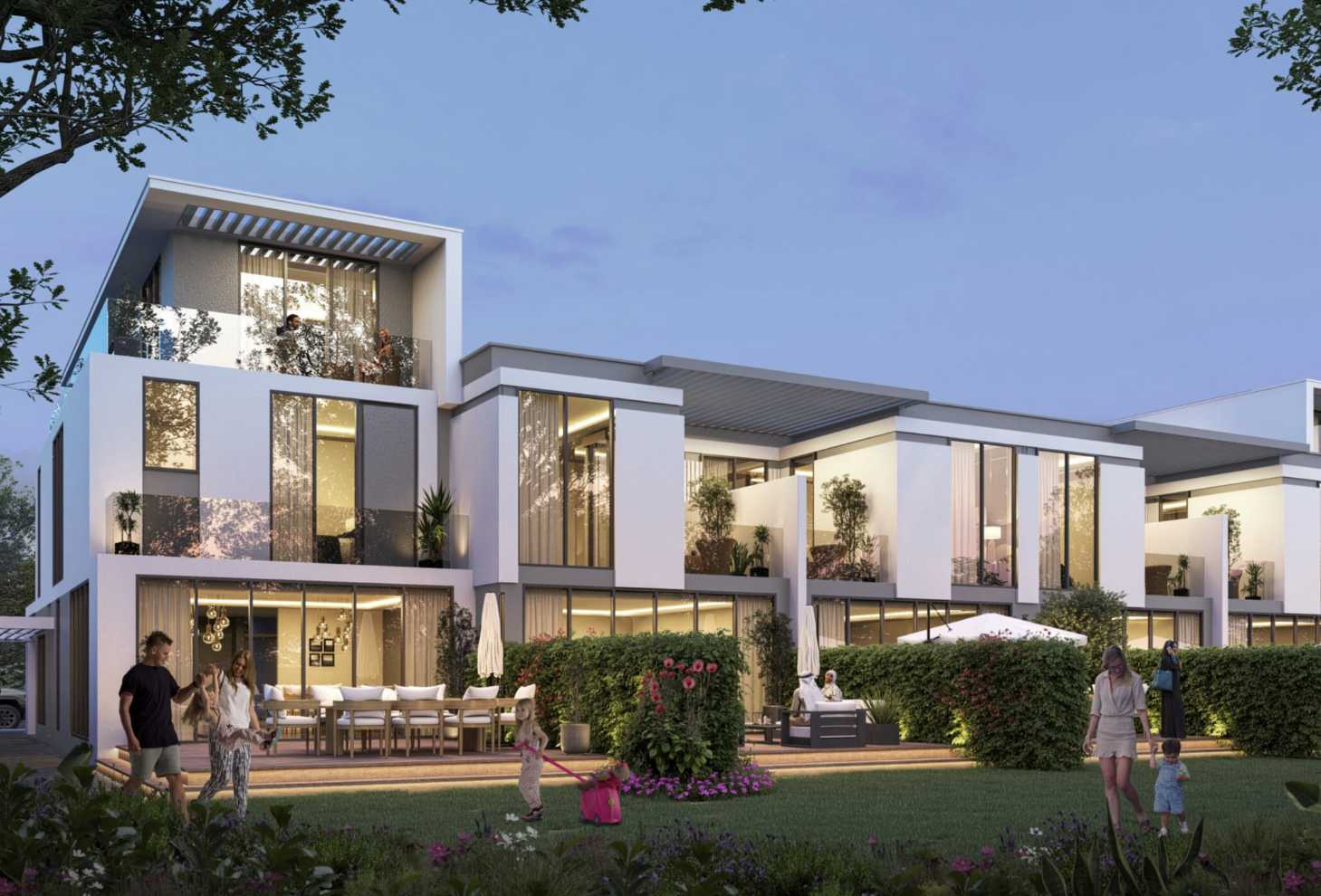 Luxury townhouses and villas at DAMAC ISLANDS with tropical-inspired amenities